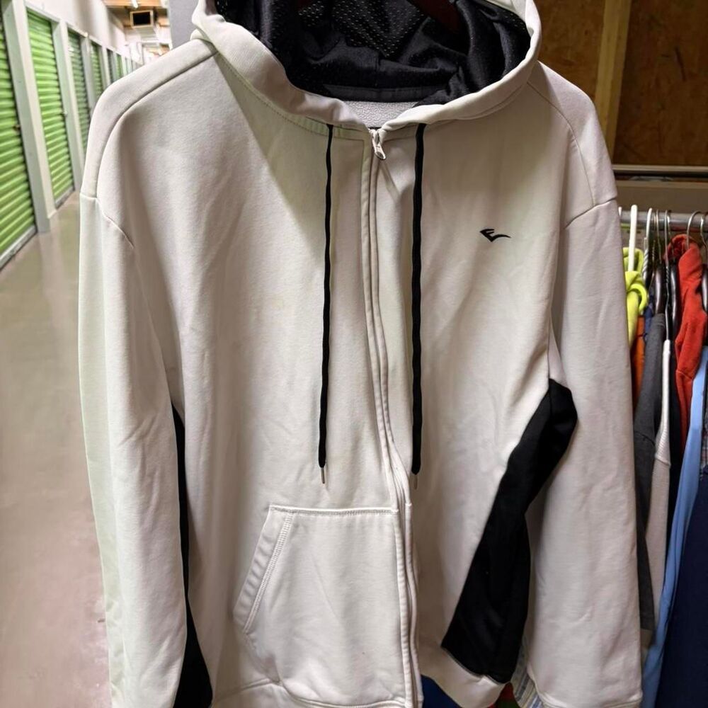 Everlast Men's White and Cream Hoodie